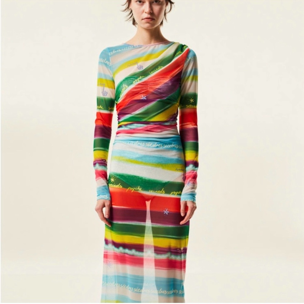 SIEDRES HERA Mesh Midi Dress